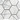 UV12 Lightning White 3" Hexagon Ceramic Mosaic, UV123HEXMSLWMT