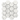 UV12 Lightning White 3" Hexagon Ceramic Mosaic, UV123HEXMSLWMT